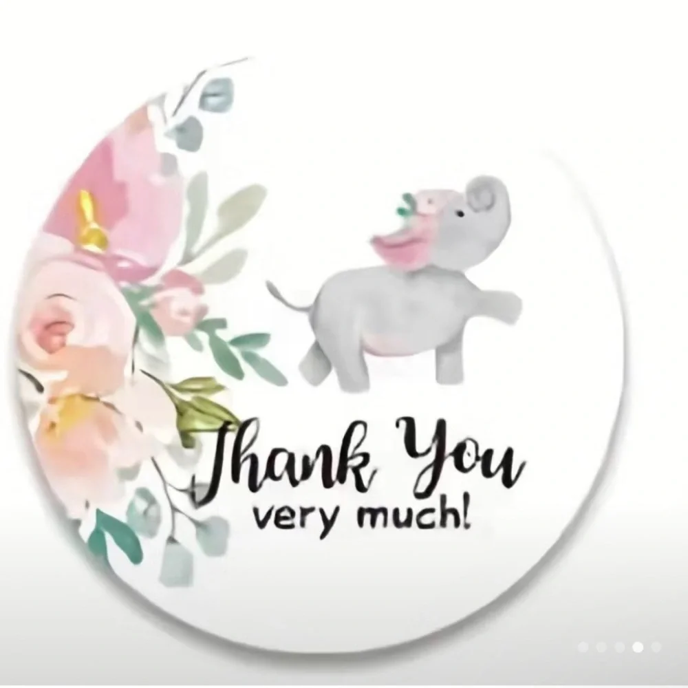 500pc/roll‎ sealing stickers